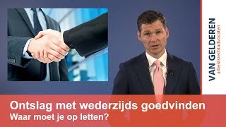 Ontslag met wederzijds goedvinden [upl. by Zakaria]