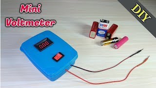 How to Make a Voltmeter At Home  DIY  Mini Digital Voltmeter [upl. by Hughett]