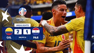 COLOMBIA 21 PARAGUAY  HIGHLIGHTS  CONMEBOL COPA AMÉRICA USA 2024™️ [upl. by Doelling]