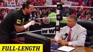 CM Punk negotiates his contract with Mr McMahon [upl. by Cassella]