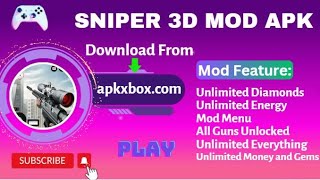 Sniper 3D Mod Apk 4590 Unlimited Money and Diamonds [upl. by Allenrad]