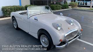 1960 AUSTIN HEALEY BUGEYE SPRITE ORIGINAL NEVADA BEIGE WITH BLACK TRIM [upl. by Devonne]