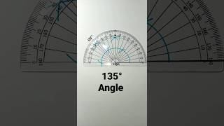 how to construct 135 degree angle using compass  135° angle [upl. by Herwin590]