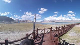 Walking by Karakul Lake Pamir Plateau Xinjiang [upl. by Yorick]