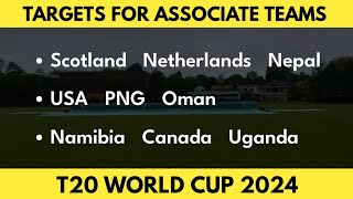 Minimum Targets For All Associate Teams In T20 World Cup 2024  Daily Cricket [upl. by Quinton]