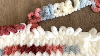 How to Make a Loop Yarn Blanket [upl. by Connel]