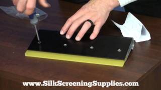 Screen Printing ErgoForce Squeegee Assembly Instructions [upl. by Cullen]