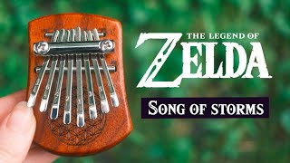 Song of Storms  Legend of Zelda【TABS】 Mini 8key Kalimba Cover [upl. by Edyaw]