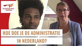 Administratie voor vluchtelingen Arabisch  Integreren in Nederland  VluchtelingenWerk Nederland [upl. by Hepza427]