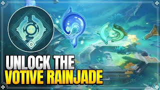 Votive Rainjade  The CloudPadded Path to the Chiwang Repose  World Quests 【Genshin Impact】 [upl. by Atteuqaj706]