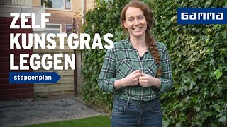 Kunstgras leggen in de tuin  GAMMA [upl. by Cortie]