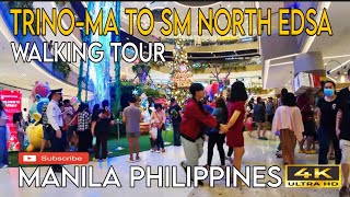 NIGHT WALKING TOUR AT TRINOMA MALL TO SM NORTH EDSA MANILA NOV 25 2024 [upl. by Norford783]