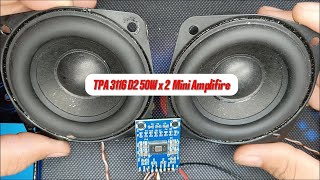 Super Bass Mini Amplifier 100W TPA3116D2 With Subwoofer 30W [upl. by Chon]