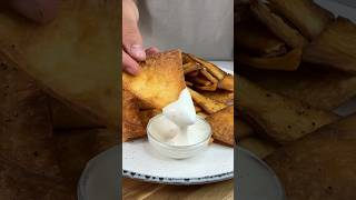 Totopos caseros en 5 minutos 🌮 nachos totopo receta recetasfaciles recetasrapidas [upl. by Sadirah]