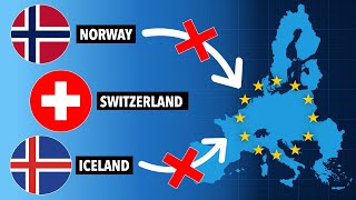 Switzerland Norway and Iceland REFUSE to join the EU Why [upl. by Yenohtna931]