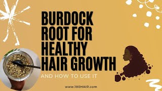 The best way to use Burdock Root for hair growth  blackhaircare haircare naturalhair [upl. by Notnarb775]