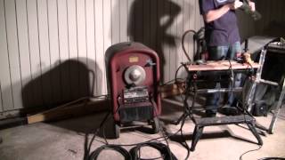 Lincoln Idealarc 250 ACDC Arc Welder with Long Leads Test Demo [upl. by Buerger]