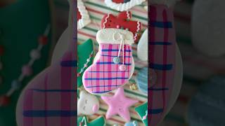 Stockings 2 Ways 🎄✨ enlightenedbakery royalicing sugarcookies christmas2024 cookies [upl. by Gilpin]