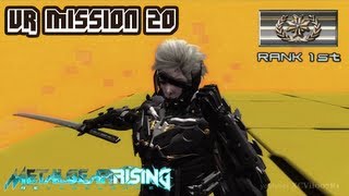 Metal Gear Rising Revengeance  VR Mission 20  Rank 1st Gold  Time 001587 [upl. by Pearlman566]