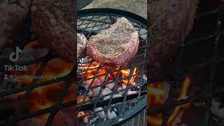 Open fire steak [upl. by Rennoc]