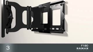 How To Install Your SANUS VuePoint F180 TV Mount [upl. by Gazzo]