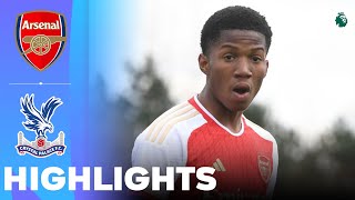 Arsenal vs Crystal Palace  Highlights  U18 Premier League 16032024 [upl. by Hayalat]