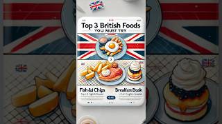 Top 3 British Foods You Must Try ukfood musttryfoods britishfood foodlovers fishandchips [upl. by Ursa54]