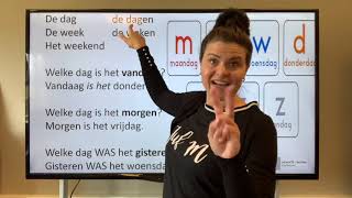 NT2 les 6 maandag woensdag weekend welke dag is het vandaag Nederlands leren TC24 learndutch [upl. by Lodi212]