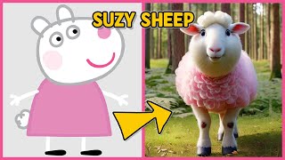 PEPPA PIG Animation Movie Characters As IN REAL LIFE 🐷🐷🐷 🐽Granny Pig🐑Suzzy Sheep🐶Pedro Pony🦘 [upl. by Dinerman336]