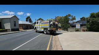 Lyndoch 34 and 34P responding to a grass fire and boomer 360 taking off [upl. by Olgnaed]