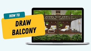 Draw a Balcony Deck or Porch  RoomSketcher App [upl. by Akemehs429]