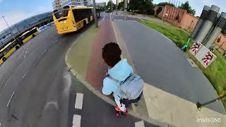 Ride electric skateboard in Berlin Germany for 13kms on meepo voyager [upl. by Carlstrom]