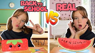 BACK TO SCHOOL VS REAL STUFF [upl. by Ellezaj]