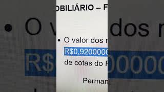 XPML11🚨Rendimentos por Cota XP Malls Fundo Imobiliário [upl. by Kered]