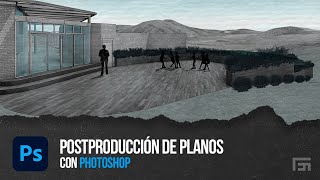 POSTPRODUCCIÓN de planimetría arquitectónica en PHOTOSHOP  FESA Studio [upl. by Etteneg317]