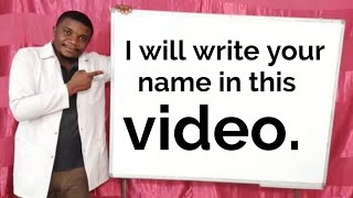 If you comment on this video I will write your name [upl. by Zoe]