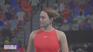 WTA 500 Brisbane 2024  Aryna Sabalenka x Katie Volynets USA  Segunda Rodada [upl. by Fital729]