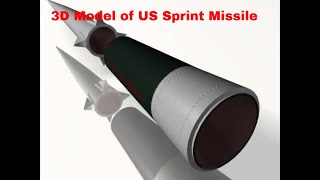 3D Model of US Sprint Missile Review [upl. by Ahsikcin]