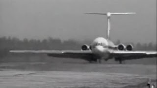 Ilyushin IL62 Interflug at Moscow Sheremetyevo Airport 1972 [upl. by Bilat]