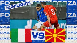 Highlights ItaliaMacedonia del Nord 01 24 marzo 2022 [upl. by Yevi]