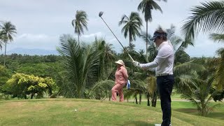 Trip to Santiburi Country Club Koh Samui and opening tee shot  Mizuno golf [upl. by Auqinal]