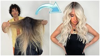 Te enseño la técnica POWER BLONDE para un rubio espectacular  BALAYAGE by Eddu Consuegra [upl. by Ahsinev819]