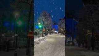 Snowing in the Alps  Limone Piemonte ski resort Italy snow アルプスに雪が降る [upl. by Zebapda]