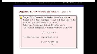 Dérivée dune fonction composée [upl. by Rotman146]