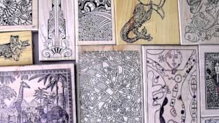 Mounted Rubber Stamps on Etsy [upl. by Frech]