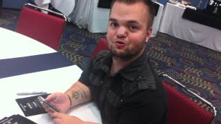 Hornswoggle makes a big announcement at WrestleMania Axxess [upl. by Tattan]