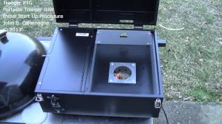 Traeger PTG Portable Traeger Grill Initial Start Up [upl. by Von]