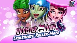 Monster High Live  Playing Monster High Skultimate Roller Maze on the Wii [upl. by Airebma]