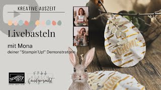 Livebasteln Ostereier mit Überraschung mit Produkten von quotStampin´Upquot [upl. by Rolph]