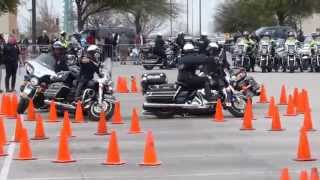 4 Rider Skills Competition 2014 Coppell  Grapevine Police Motorcycle Rodeo  RiderGroupscom [upl. by Ilrebmik]